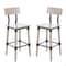 Flash Furniture Jackson Commercial Grade Rustic Antique White Industrial Wood Dining Barstool, 2PK 2-XU-DG-W0236B-ANTWHT-GG - alternate 1